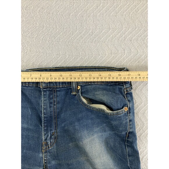 Levi’s 511 Straight Jeans Men’s 36x32 Blue Cotton Stretch Medium Wash - Picture 3 of 11